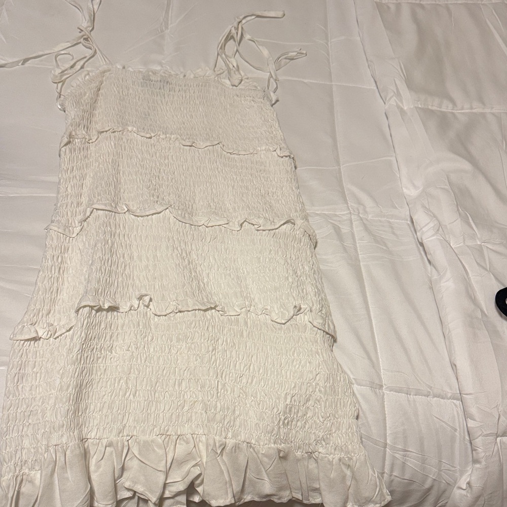 Elegant White Ruffle Top
